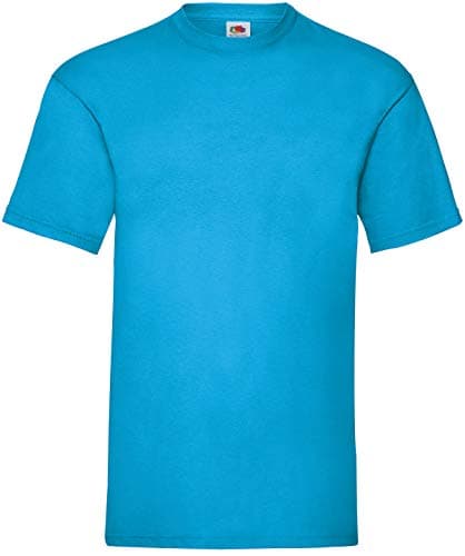 Image of Fruit of The Loom Men's T-Shirt, Azure, XL