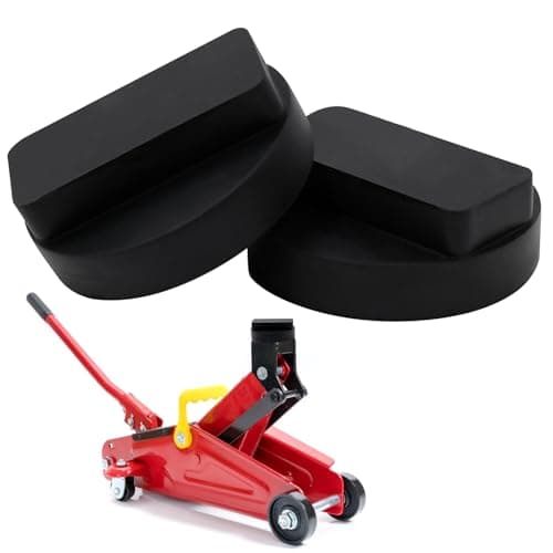 Image of 2 PCS Car Jack Rubber Pad for BMW Series, Heavy Duty Trolley Jack Rubber Pad and Frame Rail Protector, Durable Lifting Pad for Car Lift and Axle Stand