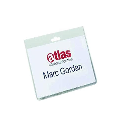 Image of Durable Security Name Badge 60x90mm Transparent (Pack of 20) 8135/19
