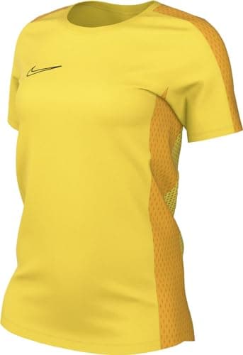 Image of NIKE DR1338-719 W NK DF ACD23 TOP SS T-Shirt Women's Tour Yellow/University Gold/Black Size L