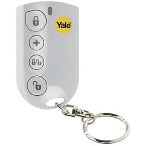 Image of Yale Locks HSA6060 Alarm Accessory - Remote Keyfob, Wireless, White, 15 x 75 x 137 mm [ Not compatible with EF-KF system ]