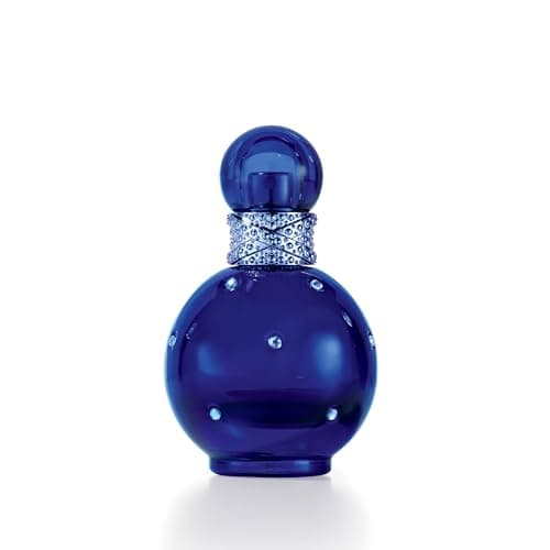 Image of Britney Spears Midnight Fantasy 30 ml – Eau de Parfum for Women – Floral Amber Fruity Fragrance – Notes of Exotic Plum, Velvet Iris and Amber – Midnight Blue Bottle