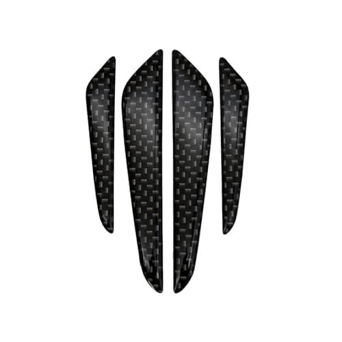 Image of Car Door Edge Guards, Carbon Fibre Pattern, 100cm x 3.8cm, Set of 4, Waterproof Anti-scratch TPU Protection Strips