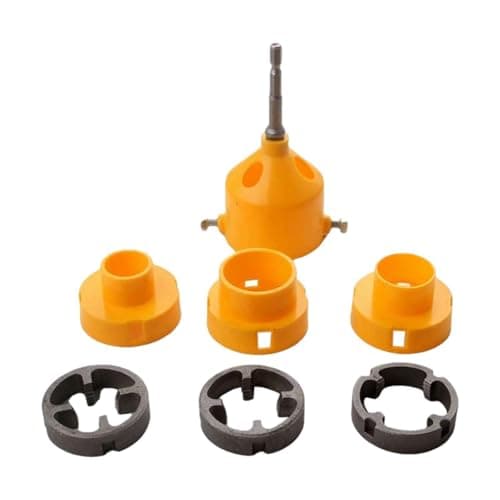 Image of QUILSTM Heavy-Duty Pipe Threader Round Die Set Exceptional Strength Easy Manual Hand Tool for Plumbers Easy and Reliable to Round Pipe Module is to Install and Set of Threaded