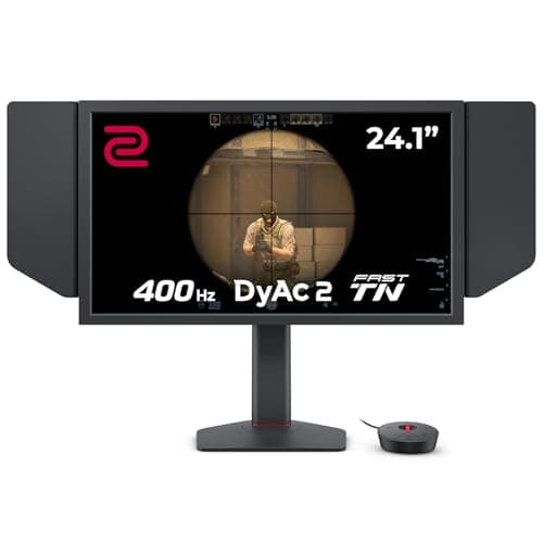 Image of BenQ ZOWIE XL2566X+ eSports Gaming Monitor, 24 inch, 400 Hz, Fast TN, DyAc 2,1080p, HDMI 2.0 X3, DisplayPort 1.4, XL Setting to Share, S Switch, Shielding Hood, Adjustable Height, PROGamer Base