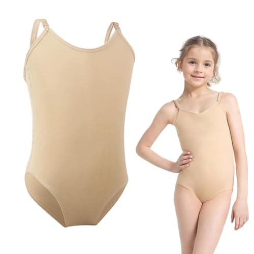 Image of Nude Leotard,Ballet Leotard for Girls Ballerina Costume for Girls Lightweight and Breathable with Adjustable Shoulder Straps,Nude Bodysuit,for Gymnastics and Dance Activities (Skin color,XL)