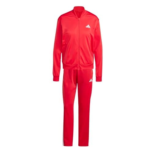 Image of adidas Women's ESSENTIALS 3-STRIPES TRACKSUIT, pure ruby/white, M