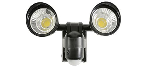 Image of Lyyt Battery Powered 3W Twin LED FLOODLIGHT with 10M PIR Motion Sensor, IP44