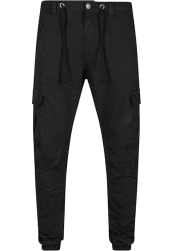 Image of Urban Classics Men's Cargo Jogging Pants Trousers, Black (Black 7), 4XL