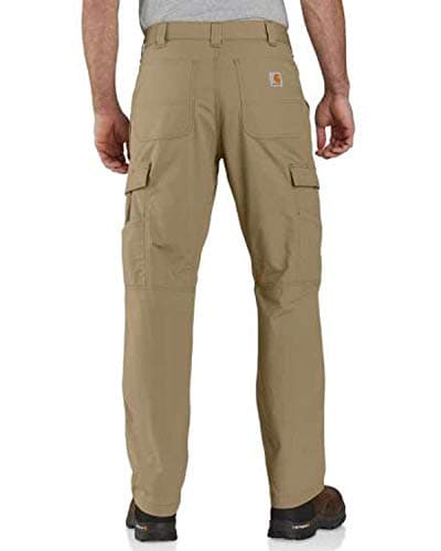 Image of Carhartt Men's Force Relaxed Fit Ripstop Cargo Work Pant, Dark Khaki, W32/L34