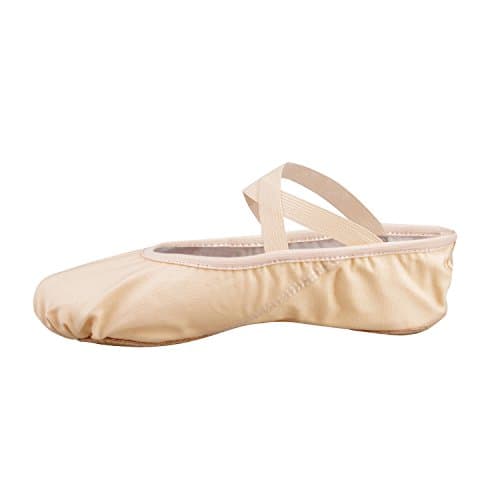 Image of Bezioner Canvas Ballet Slipper Dance Shoes For All Ages (LightPink, Adults EU39/UK5.5=9.84")