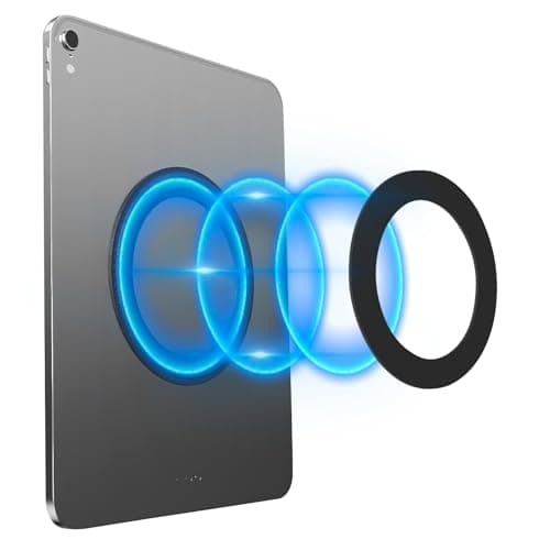 Image of SRLWMYI Tablet Wall Mount Magnetic Holder for Home Office Car Gym Kitchen Compatible with iPad Pro Mini Air, and Most Tablets Sleek Black Design Magnetic Pad Wall Mount Versatile Tablet Holder