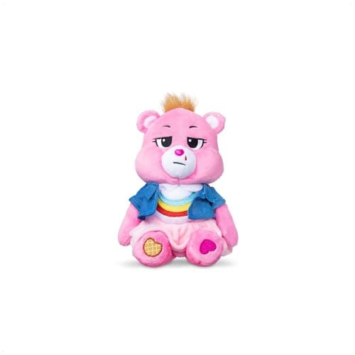 Image of Basic Fun Care Bears x Stranger Things Cheer Bear as Eleven – 22 cm Plush – Limited Edition Collectible – Gift for Stranger Things Fans
