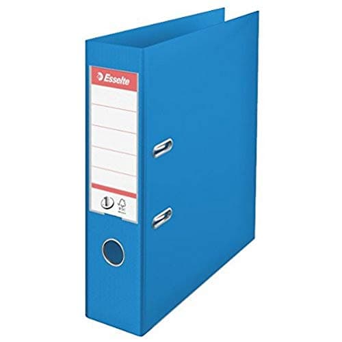 Image of Esselte A4 Lever Arch File, Blue, 72mm Spine, Plastic, Vivida Range, 624067