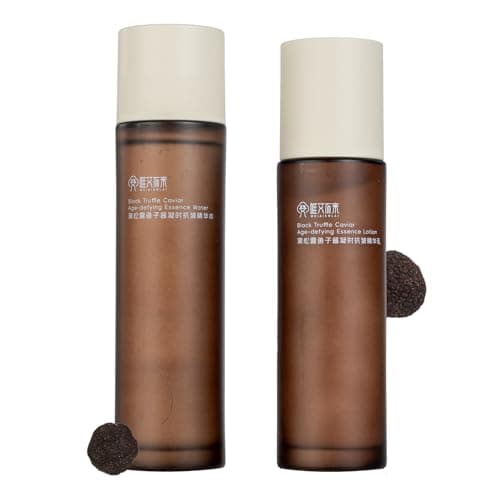 Image of Black Truffle and Caviar Essence Lotion Set, enriched with 18 amino acids, helps reduce fine lines, minimise pigmentation, combat dullness and brighten the complexion,1pc