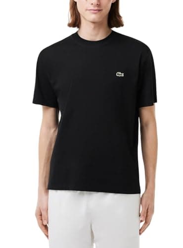 Image of Lacoste Men's Cotton T-Shirt, Noir, M