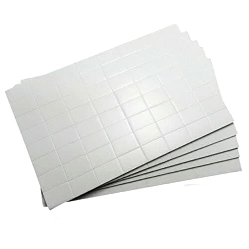 Image of fiXte 320 x Double Sided Sticky Pads 20mm x 12mm Mounting Adhesive Work Office Home Art Craft Foam Tabs