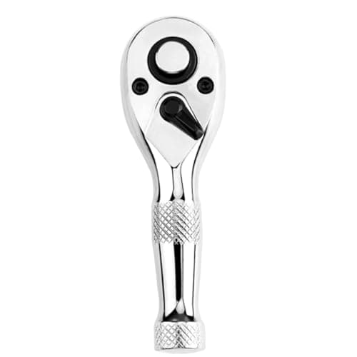 Image of Gasea Stubby Ratchet Wrench, 1/4" Drive Mini Ratchet Handle, 72-Tooth Quick-Release Reversible Ratchet Socket Wrench