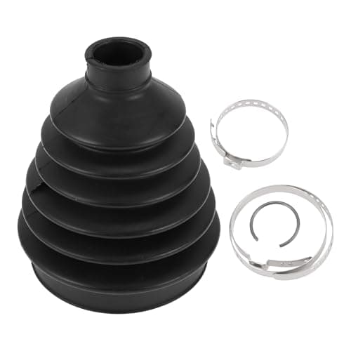 Image of HEROFFIX 1 Set CV Joint Boot Kit for Nissan Pathfinder 2014-2020 Outer Constant Velocity Joint Boot W/Clamps No.C9241EA000 Black Rubber