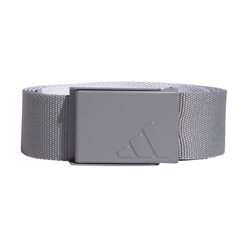 Image of adidas Men's REVERSIBLE WEBBING BELT, Grey Three/White, One Size