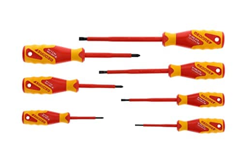 Image of Gedore VDE2170-2160 PH-077/1616048 VDE Power Grip Screwdriver Set, Red and Yellow