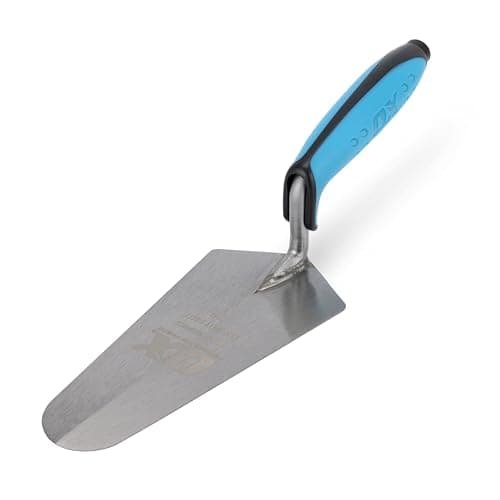Image of OX Gauging Trowel for Plastering & Bricklaying - Soft Grip Flat Masonry Tool - 7inch Cement Finishing Bricklayers Trowel – Multicolor