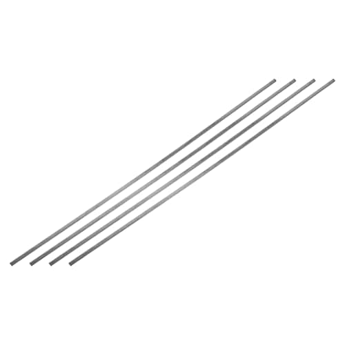 Image of sourcing map 4Pcs Square Steel Bar Stock, 1/8"x1/8"x12"(3mmx3mmx305mm) A36 Square Steel Rod Bars Precision Key Stock for Keyways Structural Support Industrial Machinery DIY Craft