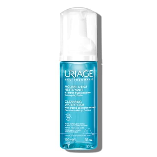 Image of Uriage Face Cleanser & Make-Up Remover 150ml - Ultra-Soft Airy Foam, Rinse-Off Cleanser - Perfectly Removes Make-Up, Leaves Skin Soft - Floral Fragrance - Soap-Free, Physiological Ph