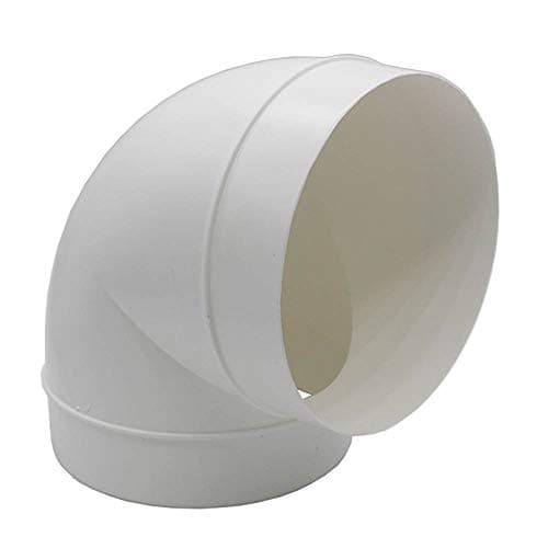 Image of Kair 90 Degree Elbow Bend 150mm - 6 inch Round Plastic Ducting Joint to Connect Round Duct Pipe or Flexible Hose