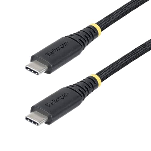 Image of StarTech.com 3m (10ft) USB-C Charging Cable, 240W (5A) PD EPR, Dual-Layer Silicone/Braided Jacket, Laptop Charger Cord, USB-IF Certified