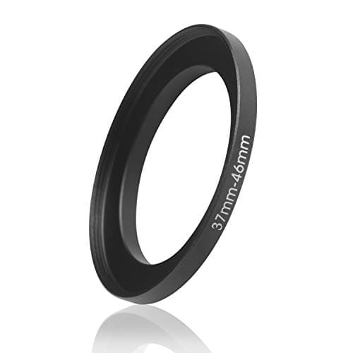Image of Ares Foto® Step-Up Lens Adapter Ring for Filters, Made of CNC Machined Metal with Matte Black Electroplated Finish (37mm – 46mm)