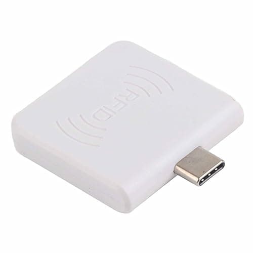 Image of Haofy High Frequency Non-contact Card Reader Durable Smart Mini ID Card Reader Micro USB for Systems (White)