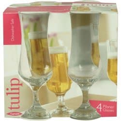 Image of Rayware Tulip Pilsner Glasses x 4 35cl