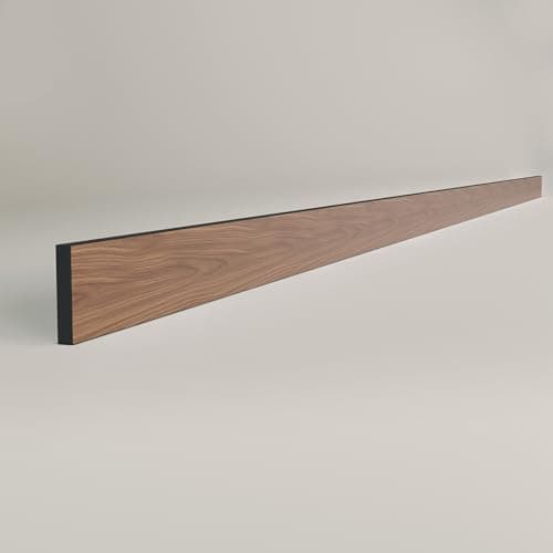 Image of Top Worktops Compact Laminate Upstand Worktop Velvet Walnut 3050 x 75 x 12 mm – Modern Slim 12mm, Waterproof, Heat & Scratch Resistant, Solid Core, Easy to Install, Low Maintenance Kitchen Surface