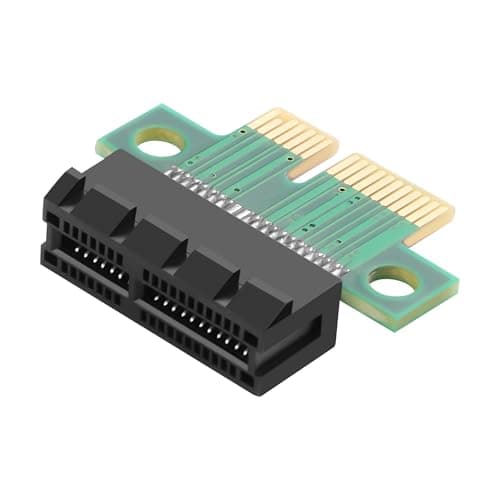 Image of CERRXIAN PCI-E Adapter Card PCI-E X1 Male to Female Interface Extender Protection Card,PCI-E Express 1X Slot Extension Riser Card for 1U Height Computer Server PCIe Socket Adapter (PCI-E X1)