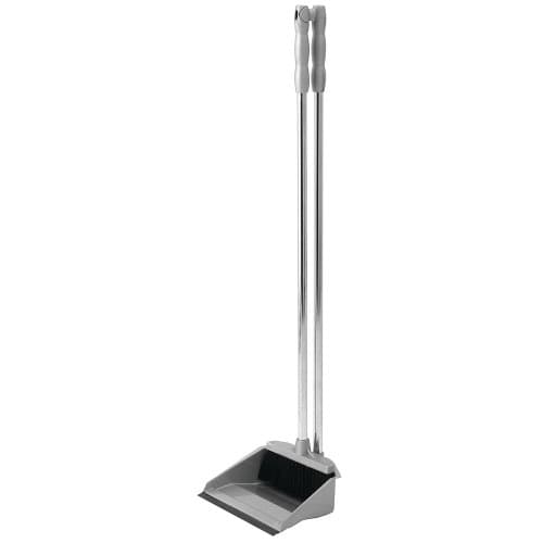 Image of Addis Long Handle Dustpan & Broom Metallic, Silver