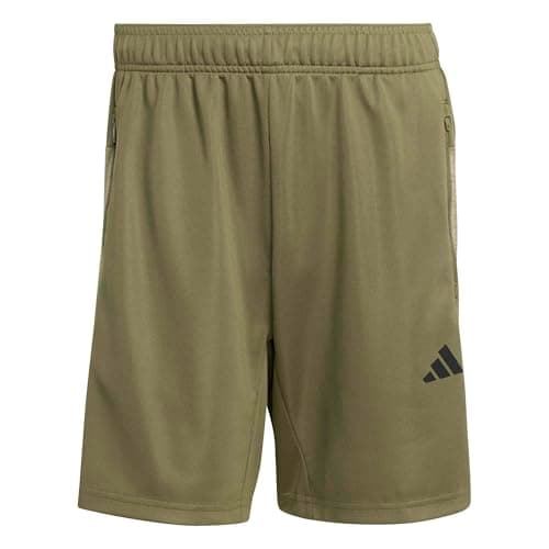Image of adidas Men's Workout Essentials All-Set Short, Olive strata, XL 7 inch