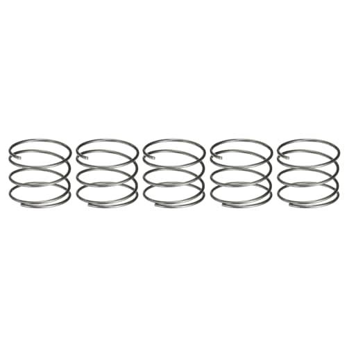 Image of sourcing map 5Pcs Compression Spring, 20mm OD, 1mm Wire Size, 15mm Free Length, Spring Steel Construction Extended Mechanical Compression Springs for Shop and Home Repairs, Silver Tone