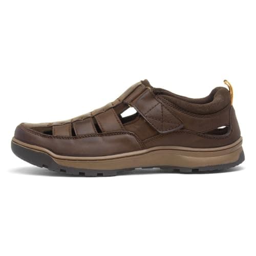 Image of Hush Puppies Male Rucker Fisherman Sandal, Brown, 8