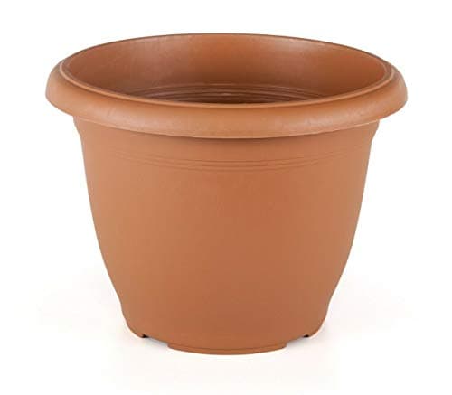 Image of Large Plastic Round Garden Flower Plant Pot Planters (Terracotta, 58cm Diameter x 41cm Height)