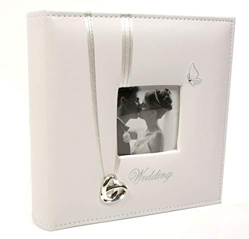 Image of Wedding Rings and Butterfly Photo Album - Wedding Day Gift