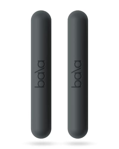 Image of Bala Bars Dumbbell Set for Women & Men, 1lb Dumbbells (Charcoal) - Set of 2 Bars Designed for Walking, Strength Training, HIIT, Boxing & Aerobics - Hand Weights for Working Out at Home