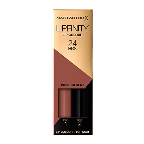 Image of Max Factor Lipfinity Indulgent, Long-Lasting, Two Step Lipstick, Vibrant Colour, Hydrating, Lasts 24 Hrs, Matte Lip Colour With Glossy Top Coat, 4.2g