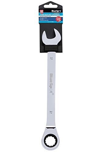Image of Blue Spot Tools 05116 21mm Chrome Vanadium Ratchet Spanner Fixed Head