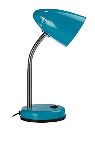 Image of Premier Housewares 2501286 Luma Flexi Desk Lamp - Blue , H37 x W13 x D13cm