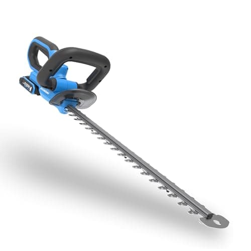 Image of Hyundai 510mm Cordless Hedge Trimmer 20V with 2.0Ah Lithium-Ion Battery – Lightweight 2kg Garden Hedge Cutter, Up to 80-Minute Runtime