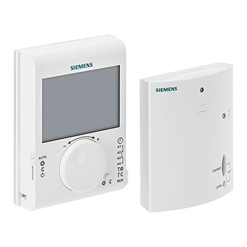 Image of Siemens - RDJ100RF/SET - Room Thermostat Radio Frequency Set with 24-Hour time Switch (Transmitter and Receiver)