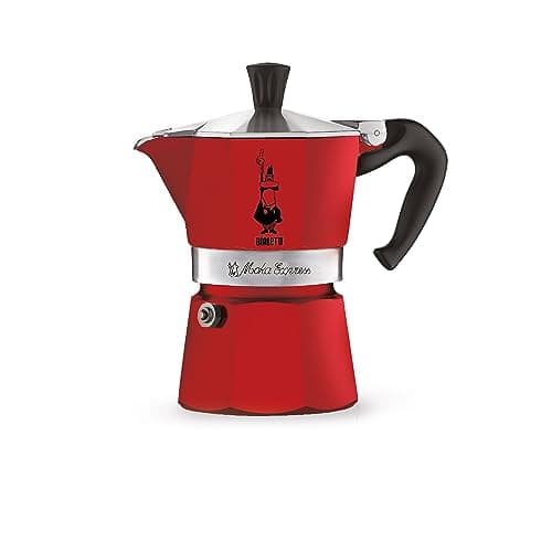 Image of Bialetti Moka Express Red Caffettiera in Alluminio, 1 Tazza, Rosso,30 x 20 x 15 cm