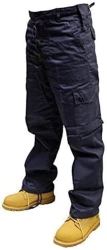 Image of Urban Couture Clothing/Dallaswear Adults Army Combats Cargo Trousers Sizes W30-50, L30&32" (16 (30W 30L, Navy)