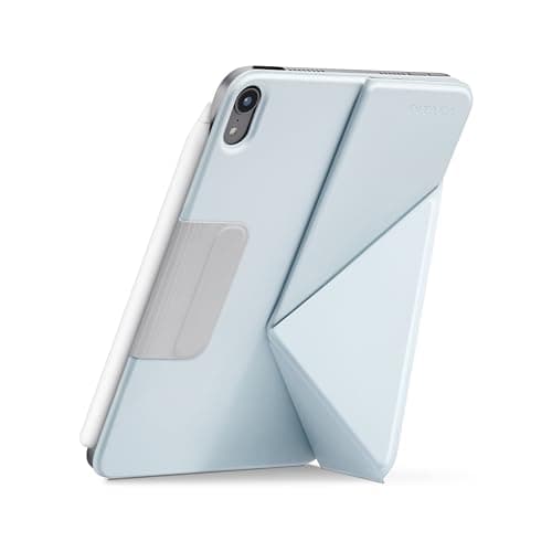 Image of PITAKA Folio Case for iPad Mini 6/Mini 7 (2024 A17 Pro 7th Generation), Magnetic iPad Stand Slim Folio Cover, 4 Placement Angles with Apple Pencil Holder & Auto Wake/Sleep [MagEZ Folio 2] Blue